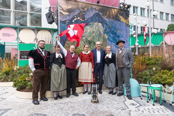 Mit Bundespräsident Guy Parmelin